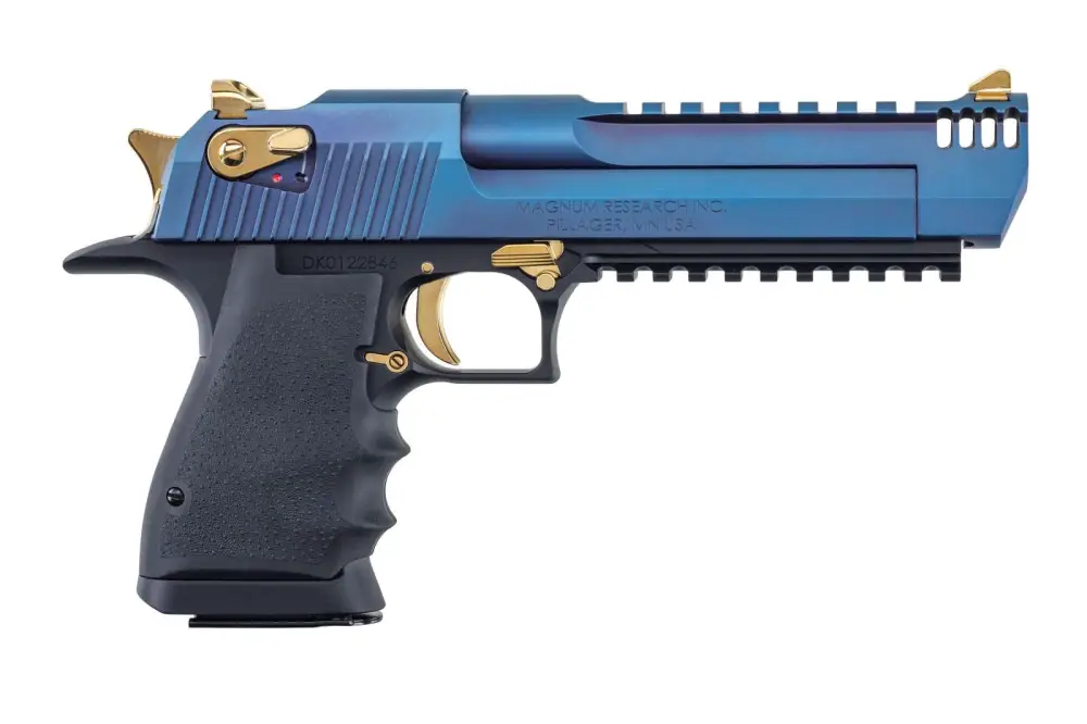 MGNM RSRCH LT WEIGHT DE44 PSTL CARBO BLUE/GOLD APPTMNTS 6" BARREL